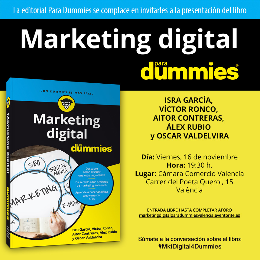 Presentación del libro «Marketing Digital para dummies»